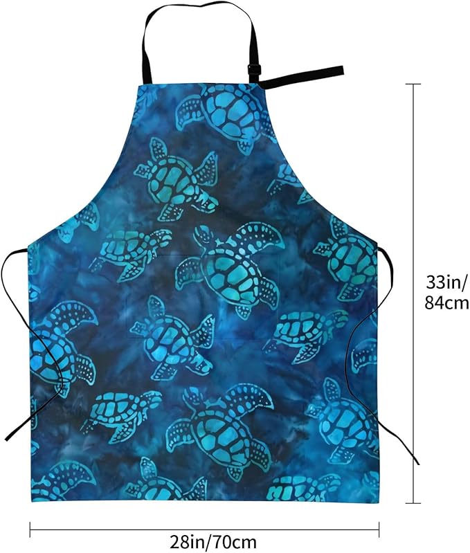 Apron Bib with 2 Pockets and Adjustable Neck Waterproof Kitchen Cooking Gardening Chef Aprons for Women Men