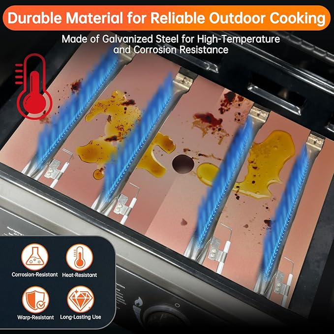 Universal Grease Tray with Catch Pan - Dyna Glo Grill Replacement Parts, Adjustable 24"-30" Drip Pan for 4/5 Burner Gas Grill Models from Nexgrill, Dyna-Glo, Expert Grill, Kenmore, BHG & More