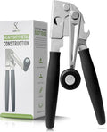 Commercial Can Opener, Manual Heavy Duty Hand Crank, Large Handheld Can Opener Easy for Big Cans, Swing Grip Design, Manual Can Opener with Comfortable Easy Crank Handle, Black