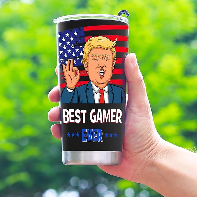 Gamer Gaming Gifts for Men Teen Boys, Cool Gifts for Gamers - Gaming Stuff for Teenage Boyfriend Son Husband, Christmas Video Game Lover Gift, 20 OZ Stainless Steel Insulated Travel Coffee Tumbler Cup