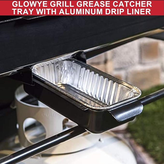 Grill Grease Pan Liners for Charbroil 9328812P06, 10 Pack Aluminum Liner for Charbroil G416-0015-W1 & Most Charbroil Gas Grills
