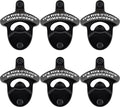 Wall Mount Bottle Opener Black IT'S FIVE O'CLOCK SOMEWHERE Stainless Beer Top Opener Mountable for Table Garage Patio (6 PCS)