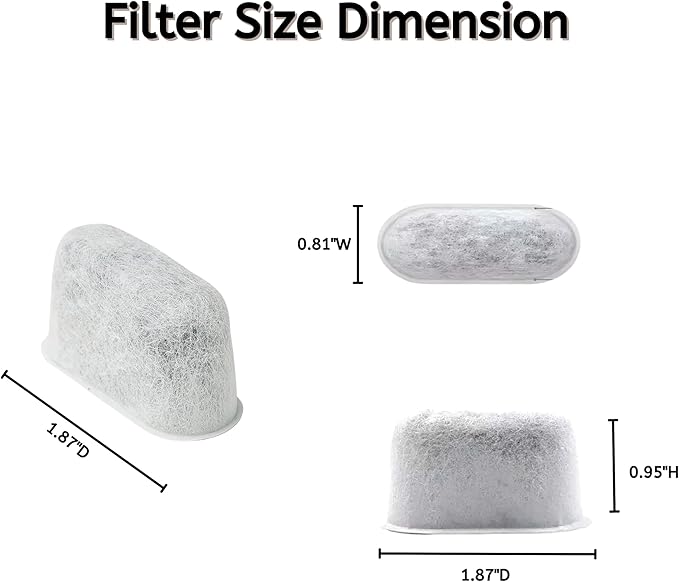 36 Nispira DCC-RWF Water Filters Replacement for Cuisinart Coffee Maker Part DCC-RWF Activated Charcoal