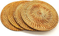 Trivets for Hot Dishes - Woven Rattan Trivets Hot Pads for Dinning Table,Kitchen Heat Resistant Straw Dish Coasters Placemats Pot Holder (7.08 Inch) …