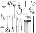COOK WITH COLOR Kitchen Utensil Set - 28-piece premium Nonstick & Heat Resistant Kitchen Gadgets, Turner, Spaghetti Server, Serving Spoons, Whisk, Tongs, Masher & Utensil Holder, Stainless Steel