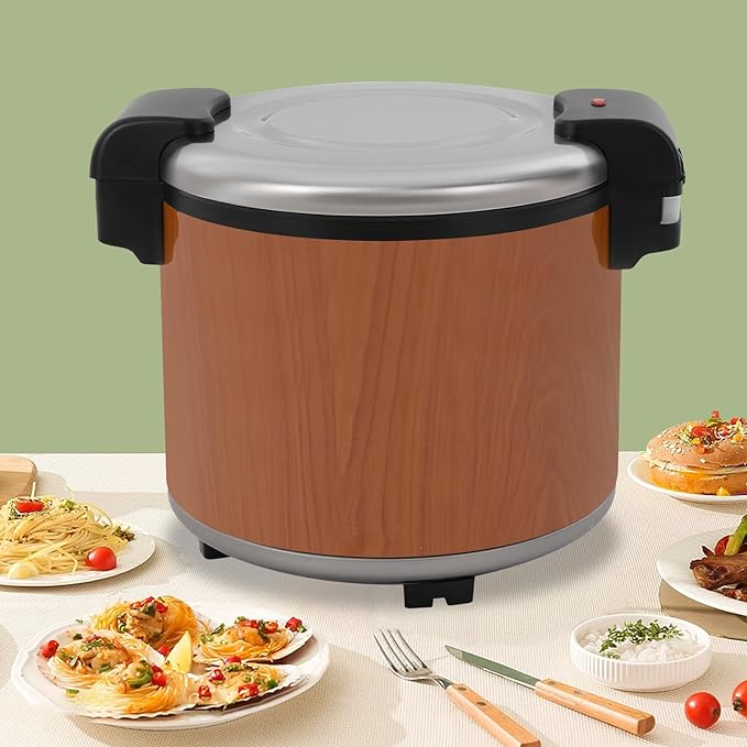 24.3qt/23L Commercial Rice Warmer, 105W Electric Constant Temperature Soup Warmers Non-Stick Pot Sushi Rice Warmer for Restaurant Party Family, Warm Function Only, NOT Cooker