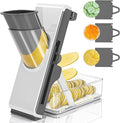 Mandoline Slicer for Kitchen, Mandoline Slicer Safe Multifunctional Dicer Adjustable Commercial Slicer Machine Stainless Steel Chopper