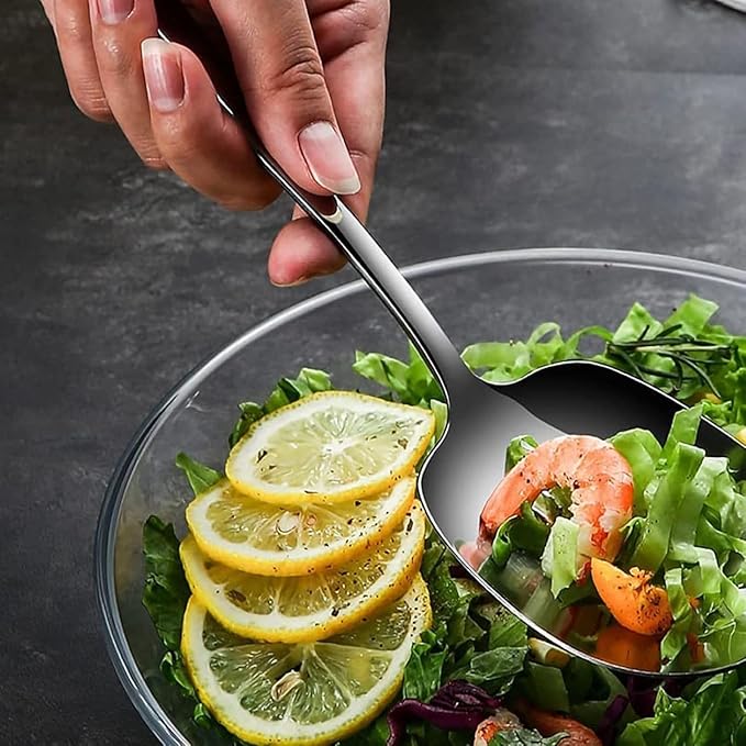 2 Pack Large Serving Spoons, 11.4 Inch Stainless Steel, 2 Count