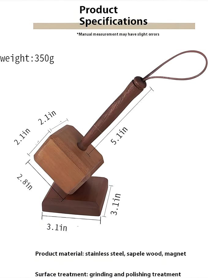 Wooden hammer bottle opener with magnetic, Bottle opener, Beer bottle opener for men, dad or friend