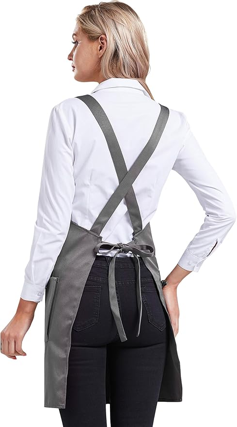Nanxson Adjustable Women Bib Apron Multi Function Professional Salon Stylist Work Apron with Tool Pockets CF3010