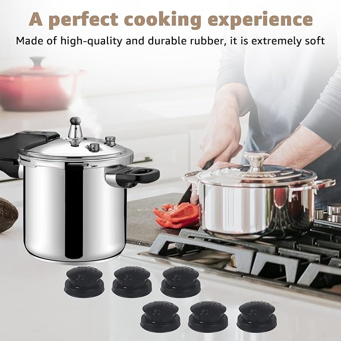 09915 Pressure Cooker Overpressure Plug (6-Pack) - Compatible with Presto Pressure Cooker Replacement Parts