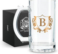 Onebttl Personalized Beer Gifts for Men Beer Lovers - 17 oz Heavy Beer Stein Mug with Handle for Boss as Birthday Christmas Gift - B