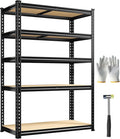 Bepatio Garage Shelving 2010LBS Storage Shelves 72" H Metal Shelving Heavy Duty Pantry Shelves Adjustable Garage Shelf for Kitchen Warehouse Basement, 35.4" W x 15.7" D x 72" H