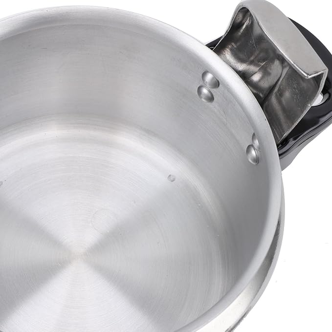 Pressure Cooker,Universal Compound Bottom Pressure Cooker Induction,Aluminium Pressure Canner for Gas Cooktops Flat Top Cooktops Induction Cooktops (4L)
