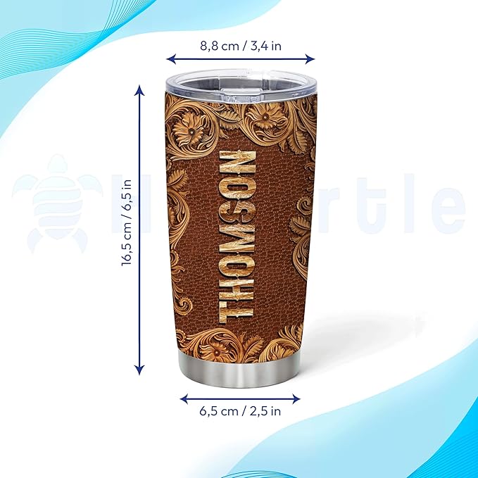 Hyturtle Personalized Hunting Gifts For Men - Deer Hunting Tumbler 20Oz Travel Coffee Mug Stainless Steel- Fathers Day Gift For Dad Him Boy Husband From Son Wife- Birthday Christmas Gifts For Hunters