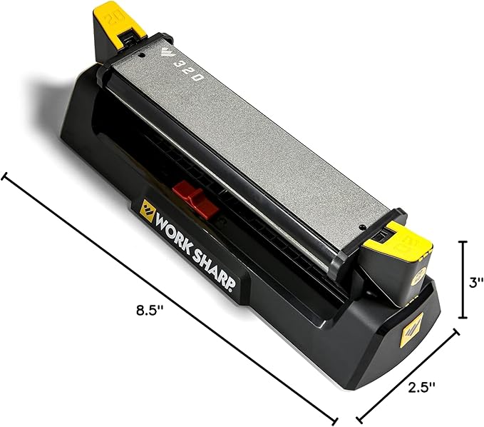 Work Sharp Benchstone Knife Sharpener, 3 sided for faster manual pocket or hunting knife sharpening