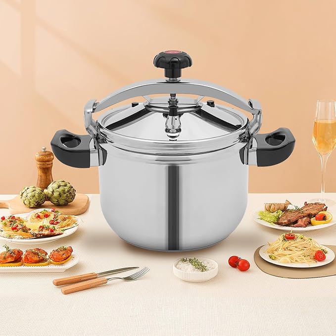 Pressure Cooker Stainless Steel, Commercial Stove Top Pressure Cooker Pot Used for Pressure Foodie or Steaming Instant Fast Cooking Pot