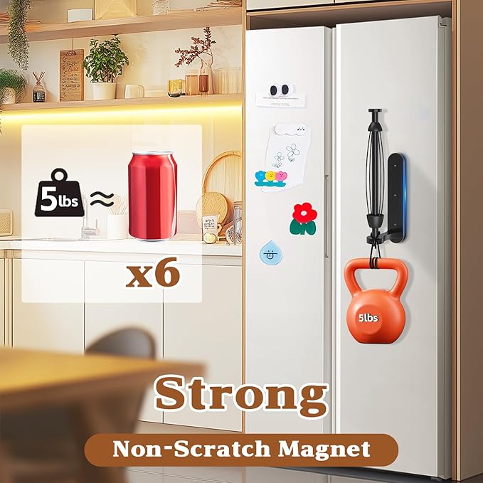 Magnetic Paper Towel Holder, One-Handed Tear, Adhesive, Black, Paper Towel Holder Wall Mount with Ratchet Mechanism for Refrigerator, Camper, Garage, Rv, Kitchen, Bathroom, Farmhouse