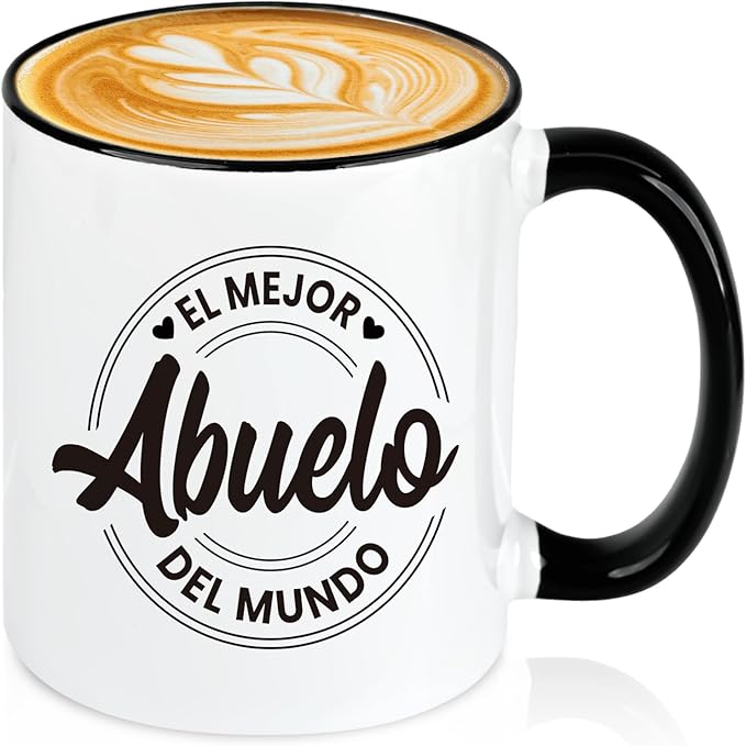 Grandpa Gifts, Best Abuelo Gifts In Spanish, El Mejor Abuelo Del Mundo Coffee Mug, El Abuelo Gift, Regalos Para Abuelo, Father's Day Birthday Christmas Gift for Grandpa, Abuelo Mugs, 11Oz