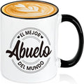 Grandpa Gifts, Best Abuelo Gifts In Spanish, El Mejor Abuelo Del Mundo Coffee Mug, El Abuelo Gift, Regalos Para Abuelo, Father's Day Birthday Christmas Gift for Grandpa, Abuelo Mugs, 11Oz