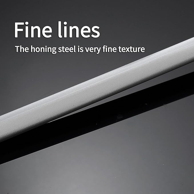 Honing Steel Professional Knife Sharpeners,10 inch Sharpening Steel Honing Rod,High Carbon Sharpening Rod, Fine Lines, High hardness,Wear Resistant, knife sharpening
