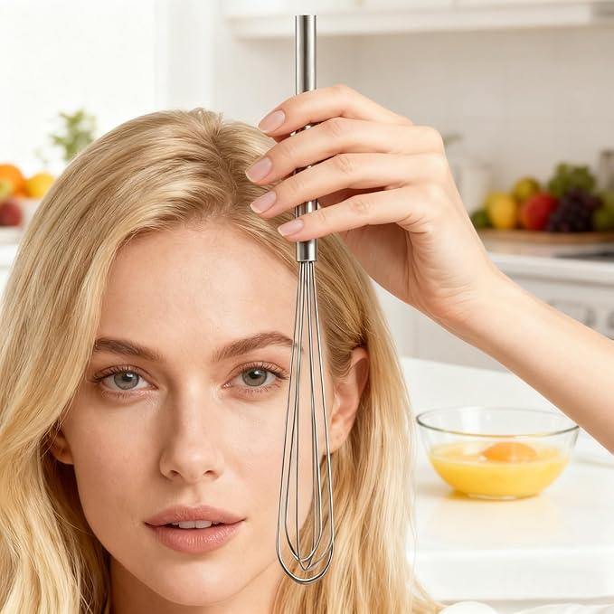FLYINGSEA Whisks (10.5-inch short handle)