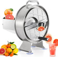 WICHEMI Commercial Vegetable Slicer Machine Manual Fruit Slicer Potato Slicer Stainless Steel Vegetable Fruit Cutter Food Slicing Machine for Potatoes Lemons Tomatoes Onions