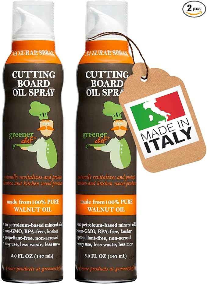 Greener Chef Cutting Board Oil Spray - 2 Pack