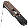Rechargeable Meat Thermometer Digital with Ultra-Fast 0.5 Sec Instant Read, NIST Certified ±0.5°F Accuracy, Auto-Rotating Backlight Display, IP67 Waterproof, Oven Safe for Grill, BBQ, Smoker, Candy