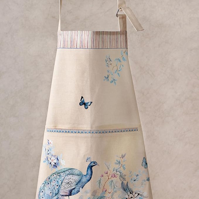 Maison d' Hermine 100% Cotton Apron for women with Pocket Kitchen Chef Apron for Men Cooking Gardening Server Waitress
