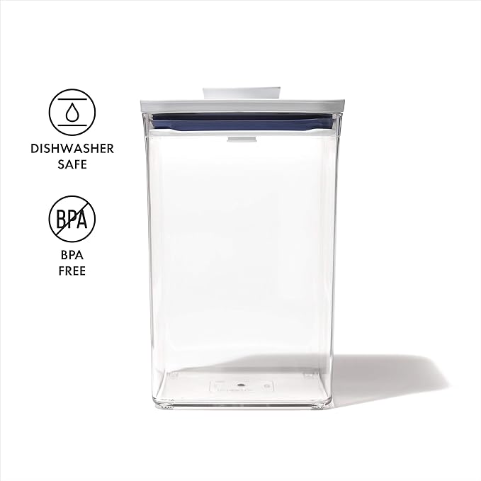 OXO Good Grips POP Container - 4.4 Qt/4.2 L, Airtight Food Storage Containers (Pack of 4)