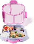 Lunch boxes for kids， Leakproof Bento box with Compartments - BPA-Free & Chemical Dye-Free, Suitable for children of all ages, Perfect for School Lunches, Picnics & Short Trips . (Taro Purple)