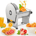 WICHEMI Electric Vegetable Slicer Commercial Fruit Slicing Machine Potato Slicer Electric Cabbage Shredder Machine 2 IN 1 Manual Electric Vegetable Cutter Stainless Steel Food Slicer