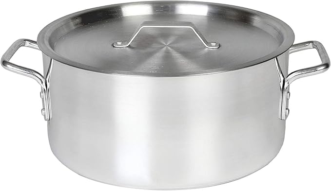Thunder Group 12 Quart Aluminum Braiser with Lid
