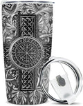 winorax Viking Gifts For Men Dad Nordic Vikings Tumbler 20oz Stainless Steel Insulated Tumblers Coffee Travel Mug Cup Gift For Fathers Day Birthday Christmas