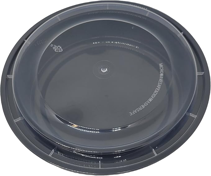 150 sets 48 oz Round Food Containers Meal Prep Microwavable Reusable Plastic BPA Free Big Size Lunch box