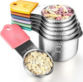 Magnetic Measuring Cup Set of 7,Stainless Steel Magnetic Measuring Cups,Heavy Duty Measuring Cups for Dry and Liquid Ingredients