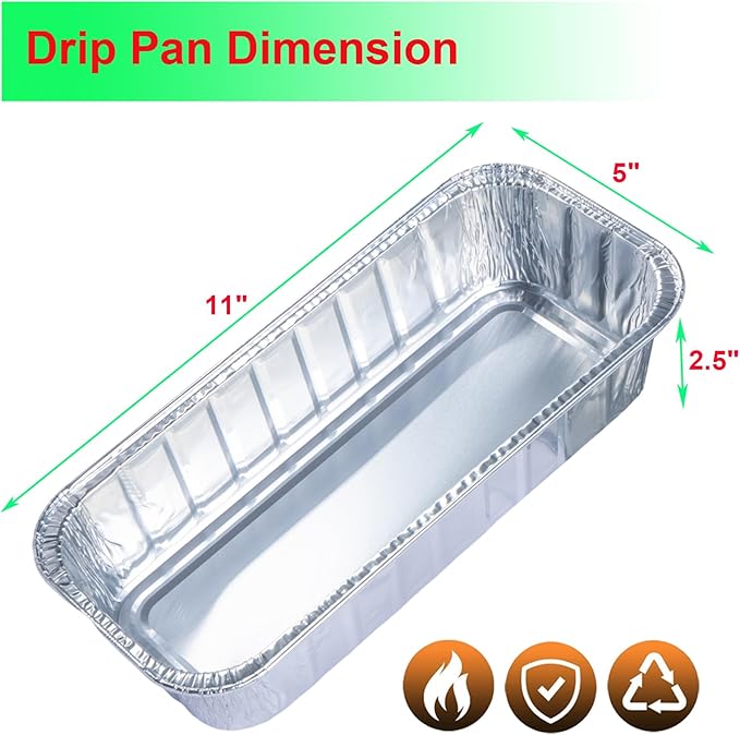 Drip Pans for Weber SmokeFire EX4 EX6 EPX6 Summit & Genesis II 400 600 Series Grill, Disposable Grease Tray Liner for Weber 28 36 Inch Griddle Heavy Duty Aluminum Foil 20 Pack