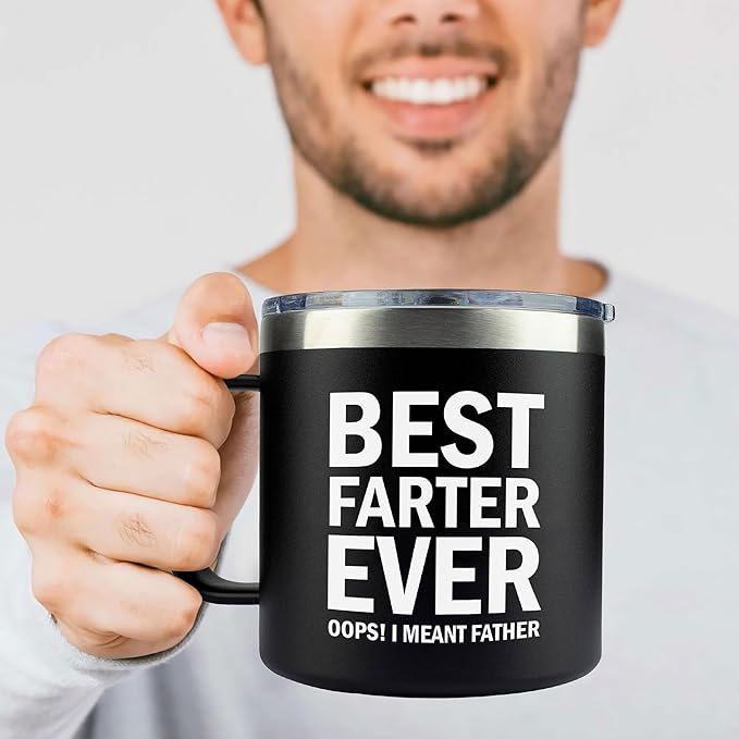 Christmas Gifts for Dad, Men - Gifts for Dad from Daughter, Son - Dads Birthday Gift Ideas, Happy Birthday gifts for Dads, Fathers - Best Dad Ever Gift, Present for dads - 14 Oz dad Mug