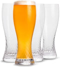 Twistedflow Beer Glasses Set of 4 | 20 Oz, Crystal glass, Advanced Twisted Design, Premium gift box, Lead-Free