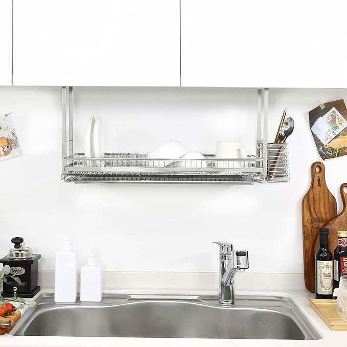 Attaching Dish Rack (Stainless Steel, 12.2" H x 31.9" W x 9.8" D (Model: 800))