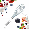 Starpack 'Whip it Good' Silicone Whisk for Nonstick Cookware - Non Scratch, 9.8" Whisk Heat Resistant 600°F - Kitchen Whisks for Cooking, Baking & Stirring - Silicone Coated Durable Rubber Egg Whisks