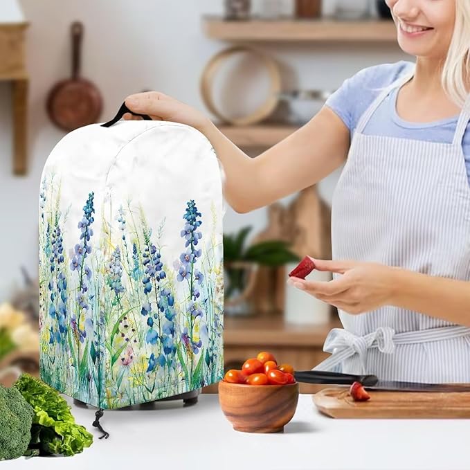 Blender Cover Dust Cover Lavender Sage Appliance Dust Cover for Small Food Processor Coffee Maker Juice Maker