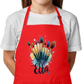 Kids Craft Apron with Custom Name for Painting and Arts – Personalized Apron, Great Christmas Stocking Stuffer or Gift Idea