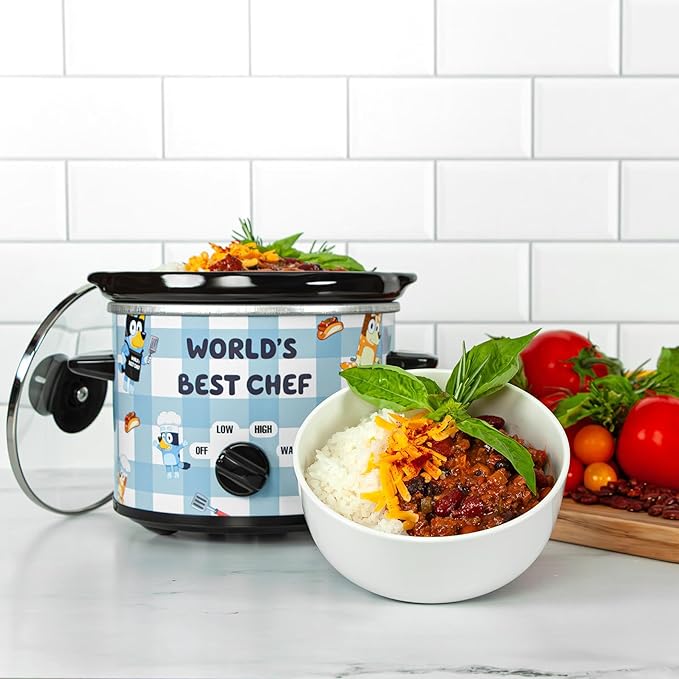 Uncanny Brands Bluey 2qt Slow Cooker - Small Kitchen Appliance