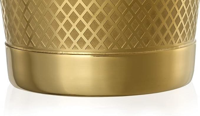 Barfly Diamond Lattice Shaker Set, Gold Plated