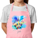 Personalized Kids Apron with Custom Name, Artist Apron For Painting and Craft Crhsitmas Boys & Girls Stocking Stuffer