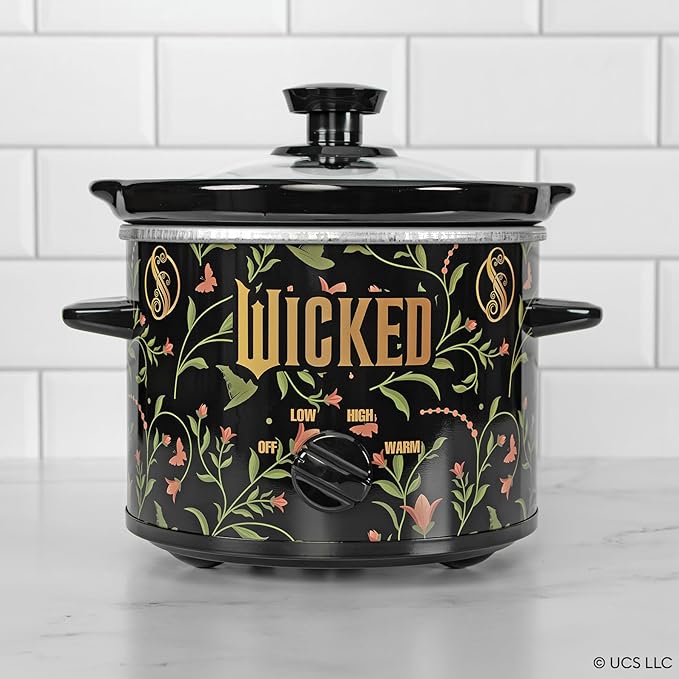 Uncanny Brands Wicked 2qt Slow Cooker - Small Kitchen Appliance