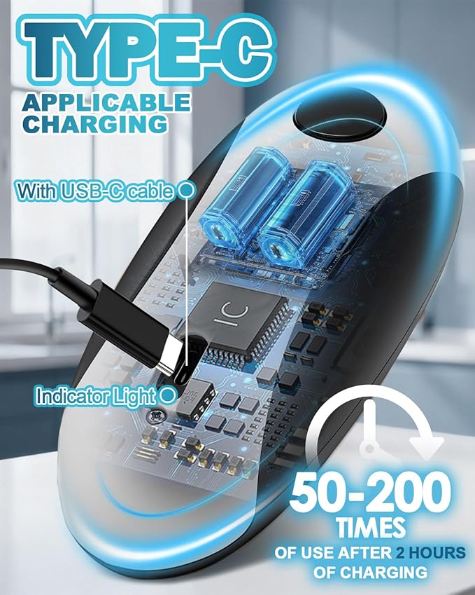 Electric Can Opener, One-Touch Automatic Hands Free Can Opener, Smooth Edge, Rechargeable Cordless Can Opener Fits Most Cans, Great for Seniors & Arthritis