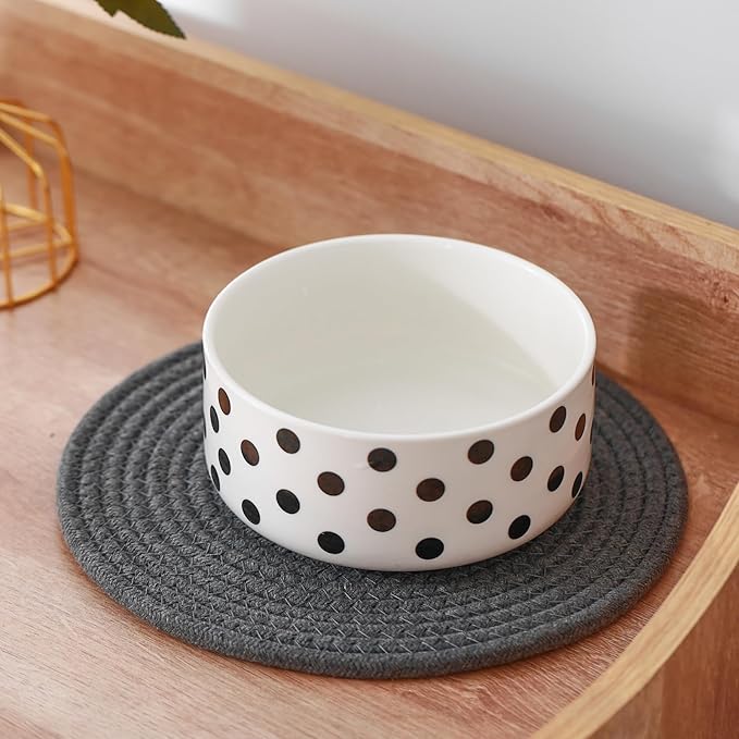 8 Inch Cotton Rope Trivets for Hot Dishes Set of 8 Heat Resistant Mats for Countertop Potholders for Kitchens Trivets for Hot Pots and Pans and Quartz Countertops Farmhouse Kitchen Décor, Grey Set